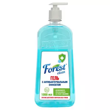 Гель для рук антибактериальный Forest clean 1 литр