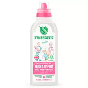 Гель для стирки Synergetic для всех видов тканей 0,75 л