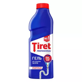 Гель для удаления засоров Tiret Professional 1 литр