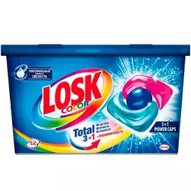 Гель-капсулы для стирки Losk Color трио 18 шт