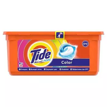 Гель-капсулы для стирки Tide Color 30 шт