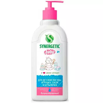 Гель Synergetic Baby для посуды игрушек сосок и бутылочек 500 мл