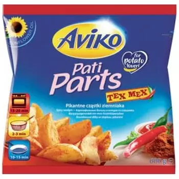 Дольки картофельные Aviko в кожуре со специями 600 гр