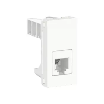 NU349118 Розетка телефонная, RJ12, одиночная, 1 Модуль, Белый Schneider Electric