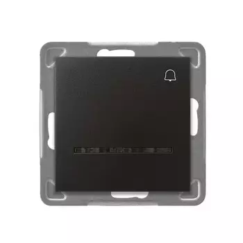 Ospel Impresja Антрацит Кнопка звонка с подсветкой, без рамки LP-6YS/m/50