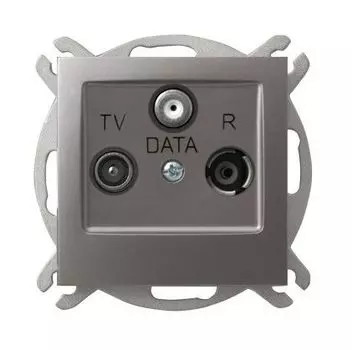 Ospel Impresja Титан Розетка антенная RTV-DATA оконечная, без рамки GPA-YD/m/23