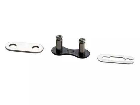 Соединительное звено цепи TAYA, 1 скорость, 1/2"x1/8", чёрно/серебристый, spring clip connector
