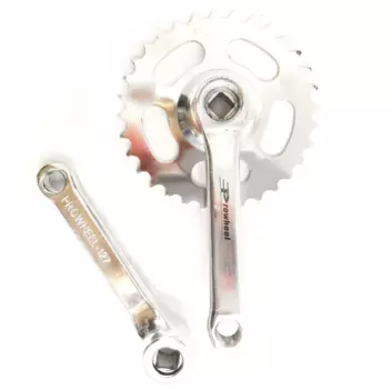 Система велосипедная PROWHEEL RS-101, с ведущей звездой, SQR, 127 мм, 32T, хромированная, 1CW110000213