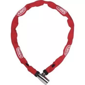 Замок велосипедный ABUS 1500/60см, цепь, 4 мм, ключ, класс защиты 3/15, 230 гр, красный, 05-0056343