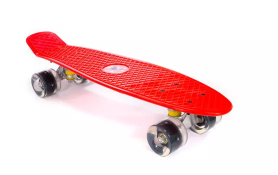 Скейтборд мини TRIX, 22" (56 см), пластик, красный, SKTX001BK0RD