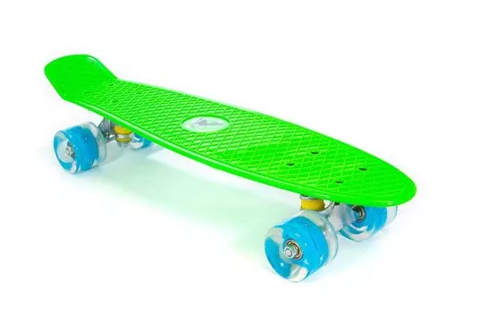 Скейтборд мини TRIX, 22" (56 см), пластик, зеленый, SKTX001BL0GR