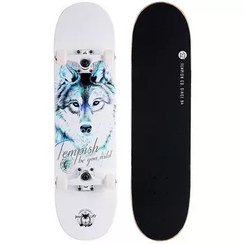 Скейтборд Tempish Blue Wolf, 79х20, 2021, Белый / Черный, 106000048