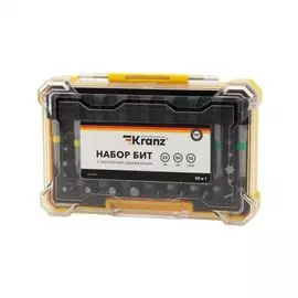 Набор бит KRANZ KR-92-0462 с магнитным держателем 25-50 мм, 49 шт. (50 шт./уп.)