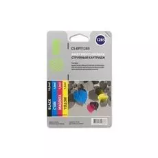 Набор картриджей Cactus CS-EPT1285 для Epson Stylus S22/S125/SX420/SX425; Office BX305, 4 картриджа по 10мл