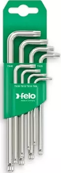 Набор ключей Felo 34808011 Г-образных шестигранных с шаровым окончанием 8шт Torx T9-T40