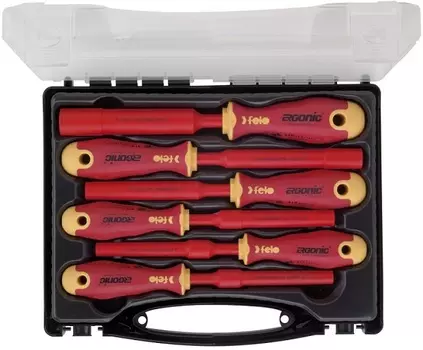 Набор отверток Felo 41910636 диэлектрических M-TECH Ergonic в кейсе, 6 шт
