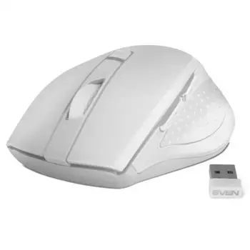 Мышь Wireless Sven RX-425W SV-014469 6 кн, 1600dpi, USB, белая