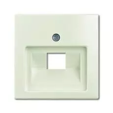 Накладка ABB 1753-0-0210 2CKA001753A0210 BASIC 55 (плата центральная) 1 пост для телекоммуникационной розетки 0213/0216 шале (белая)