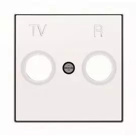 Накладка ABB 2CLA855000A1101 для TV-R розетки, альпийский белый