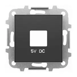Накладка ABB 2CLA858500A1501 для механизмов зарядного устройства USB, арт.8185, чёрный бархат