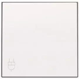 Накладка ABB 2CLA858810A1101 для розетки SCHUKO с крышкой альпийский белый
