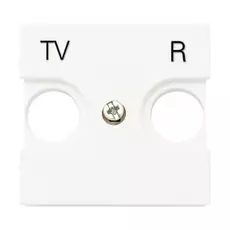 Накладка ABB N2250.8 BL 2CLA225080N1101 для TV-R розетки, 2 модуля (белая)