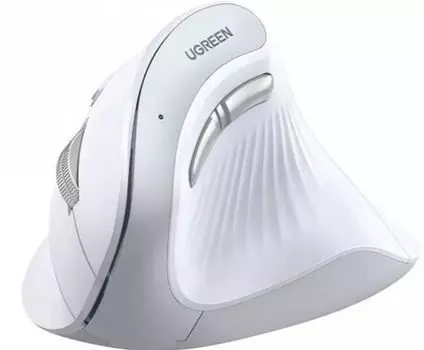 Мышь Wireless UGREEN MU008 45759_ вертикальная, 2.4 GHz&BT. (45759) Цвет: белый