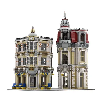 Gobricks MOC угловой аллея строительные блоки угловой модульный конструктор игрушки для подарка