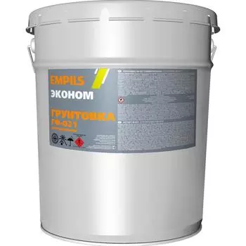 Грунтовка для сухих помещений Эконом ГФ-021 красно-коричневая 20 кг