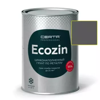 Грунт-эмаль Certa Ecozin с содержанием цинка 55% 0.8кг