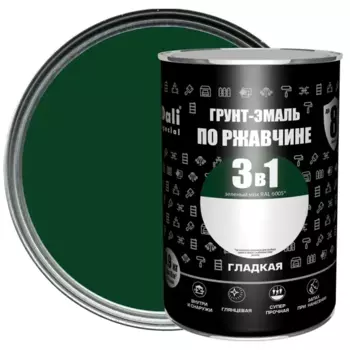 Грунт-эмаль по ржавчине 3 в 1 Dali Special гладкая цвет зелёный мох 0.9 кг RAL 6005