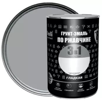 Грунт-эмаль по ржавчине 3 в 1 Dali Special гладкая цвет серый 0.9 кг RAL 7004