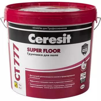 Грунтовка глубокого проникновения Церезит Super Floor 10 л