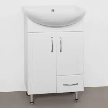 Тумба с раковиной Style Line Эко Стандарт №10 50 белая