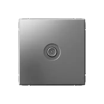 TV Розетка оконечная 1DB Systeme Electric ArtGallery Сталь GAL000991