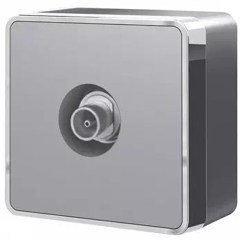 ТВ-розетка оконечная Werkel Gallant серебряный W5083006 4690389167201