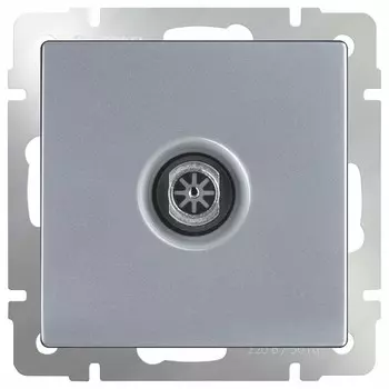 ТВ-розетка Werkel проходная серебряный WL06-TV-2W 4690389073496