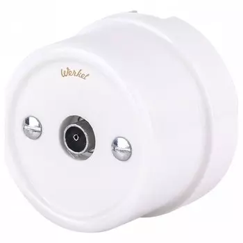 ТВ розетка Werkel Retro черная WL18-02-05 4690389100819