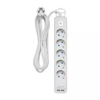 Удлинитель Duwi 2хUSB 5гн 3м с/з 32068 5
