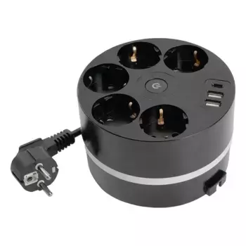 Удлинитель Stekker Comfort 5гн 2USB+С 2,5м с/з Comfort HM10-51-01 49656