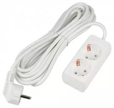 Удлинитель Uniel Ultra 2гн х 5м с/з S-GCU2-5 White UL-00009999