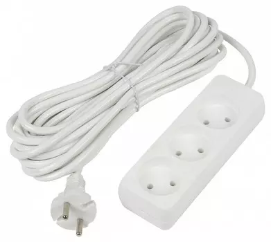 Удлинитель Uniel Ultra 3гн х 10м б/з S-CU3-10 White UL-00009980
