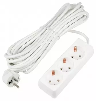 Удлинитель Uniel Ultra 3гн х 7м с/з S-GCU3-7 White UL-00010003