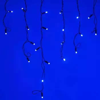 Уличная светодиодная гирлянда Ardecoled бахрома 230V синий ARD-Edge-Classic-2400X600-Black-88Led-Std Blue 026009