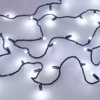 Уличная светодиодная гирлянда Ardecoled нить 230V белый ARD-String-Classic-1000-Black-100Led-Milk-Pulse White 031652