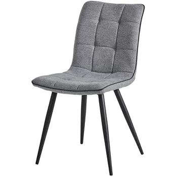 Стул SKY6800-1 серый JJ12-17/черный PU/черный металл ESF SKY6800-1-Grey-JJ12-17-Bl