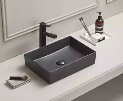 Накладная раковина Gid 45 Bm1204 черная матовая