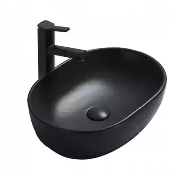 Накладная раковина Gid 48 Bm9026b черная матовая