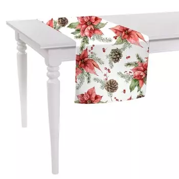 Дорожка 40 х 140 см Mike & Co New York XMAS Poinsettia мультиколор