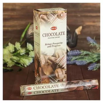 Благовония "HEM" 20 палочек угольные Chocolate
